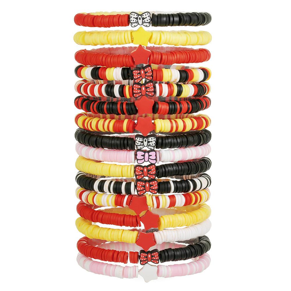 

Handmade Soft Clay Friendship Bracelets With Butterfly Knot Design For Kids Gift Giving