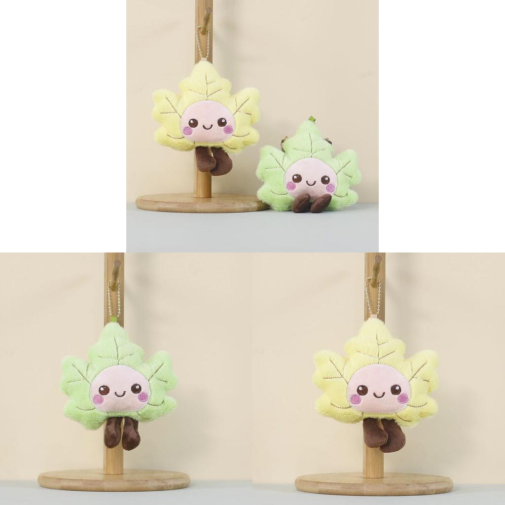 Creative Maple Leaf Plush Toy Keychain With Pp Cotton Filling For Students Gifts And Bag Decor