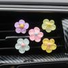 Car Air Outlet Decorative Clip Daisy Auto Air Conditioning Vent Crystal Daisy Resin Ornaments Car Interior DIY Decor Accessories