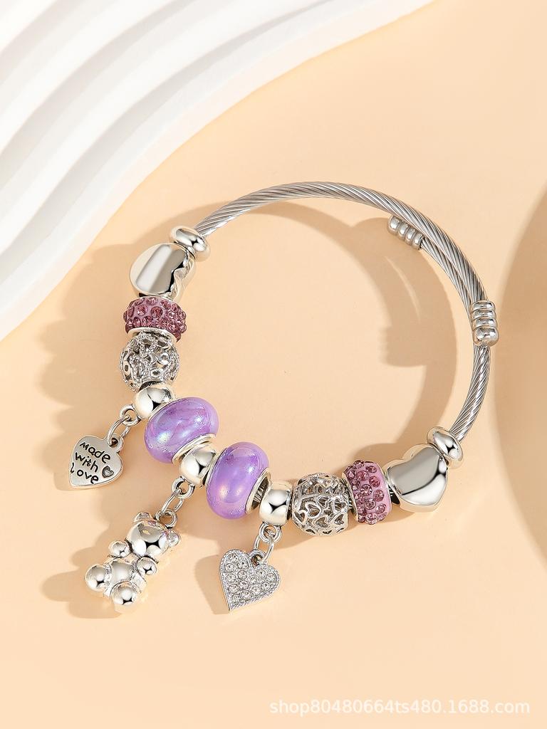 Fashion Multi-Element Rhinestone Beaded DIY Bracelet Jewelry