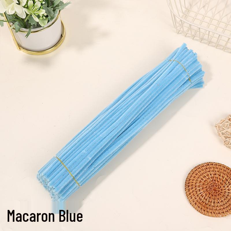 Velvet Chenille Stems: Mixed Color Macaron Twist Sticks