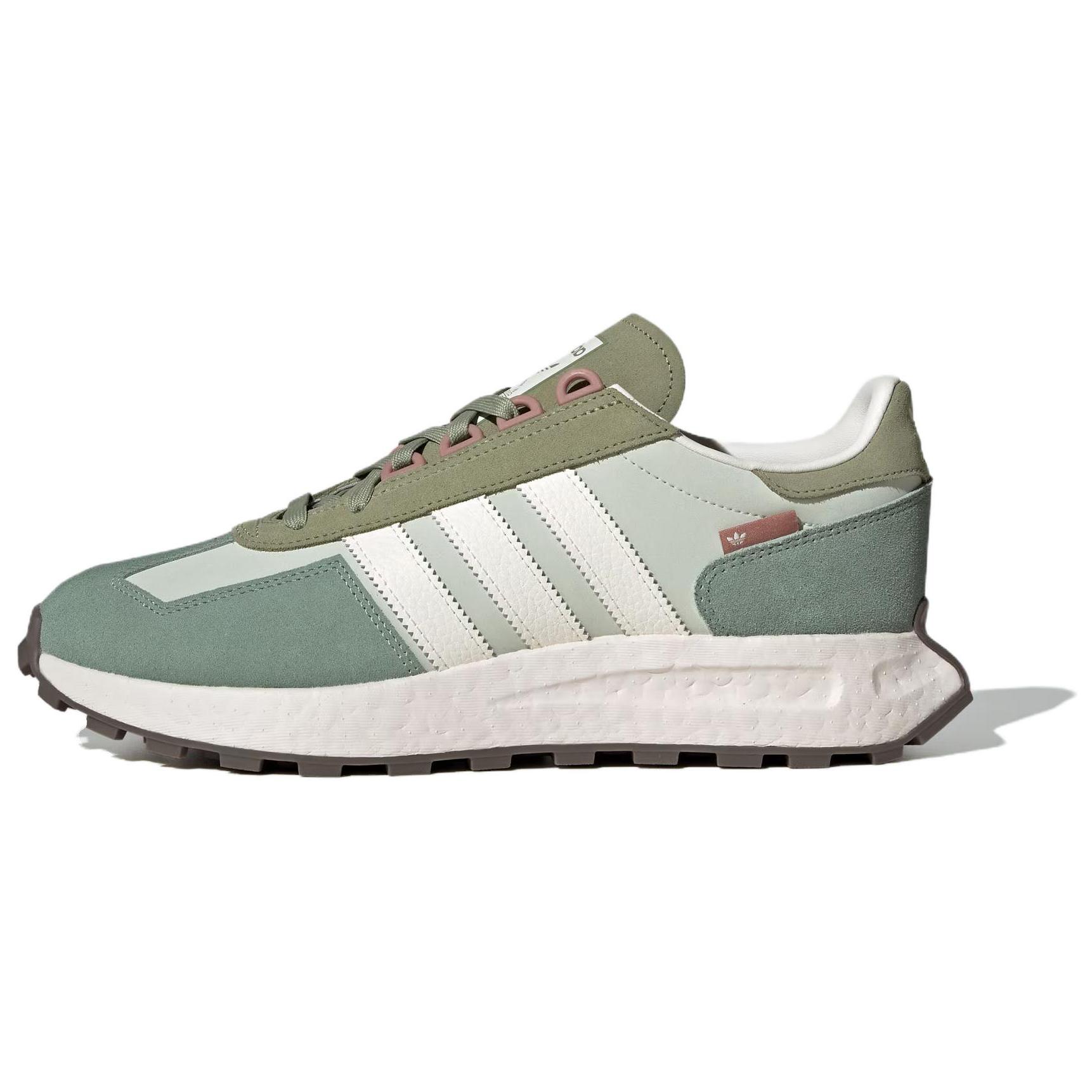 

Adidas Originals Retropy E5 Comfortable Versatile Synthetic Leather Durable Low-Top Running Shoes Women sneaker Green White JQ0009 36