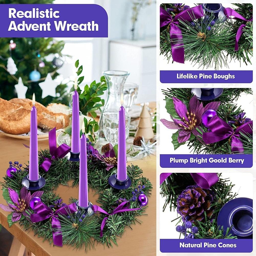 Christmas Wreaths Candle Holders  Candle Rings Candlestick Stand