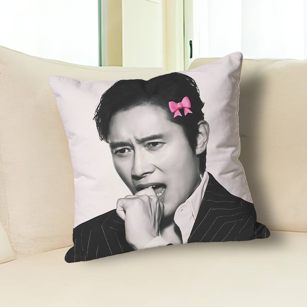Actor L-Lee B-Byung Huns Various Sizes Square Pillow Case For Car Home Bedchamber Decor Custom Valentine Gift