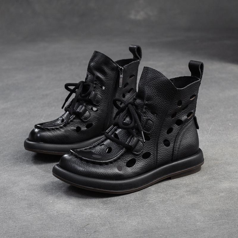 

2024 Retro Breathable Cowhide High-Top Casual Women s Shoes 39