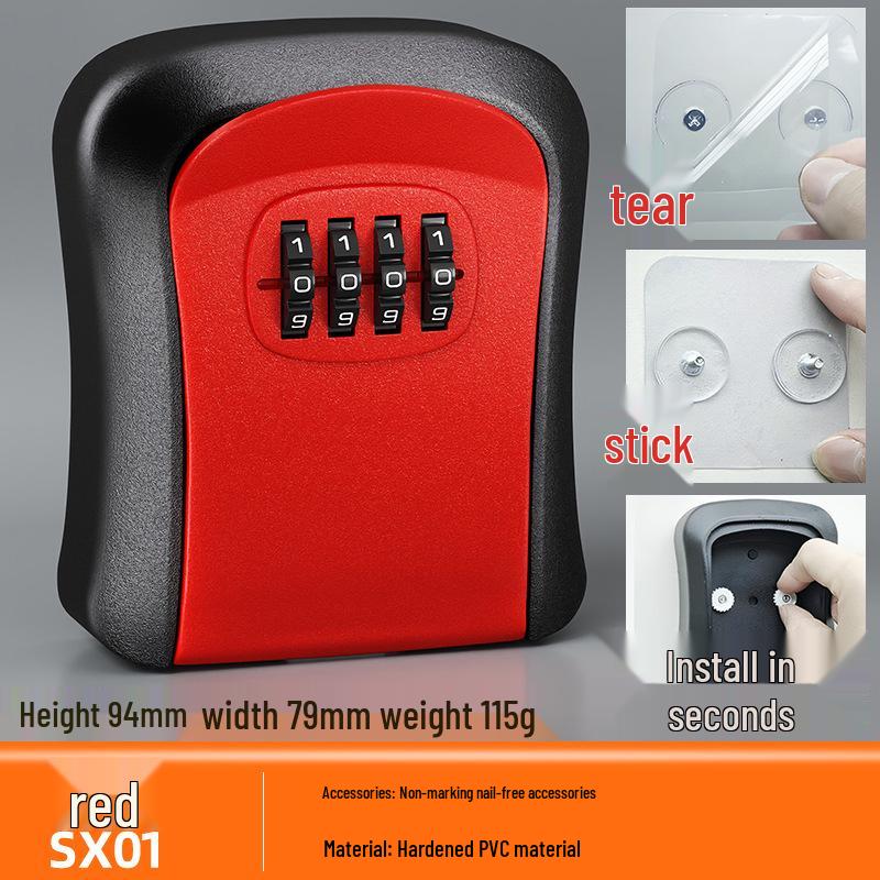 Anti-Theft Password Key Box for Doorway and Construction Site