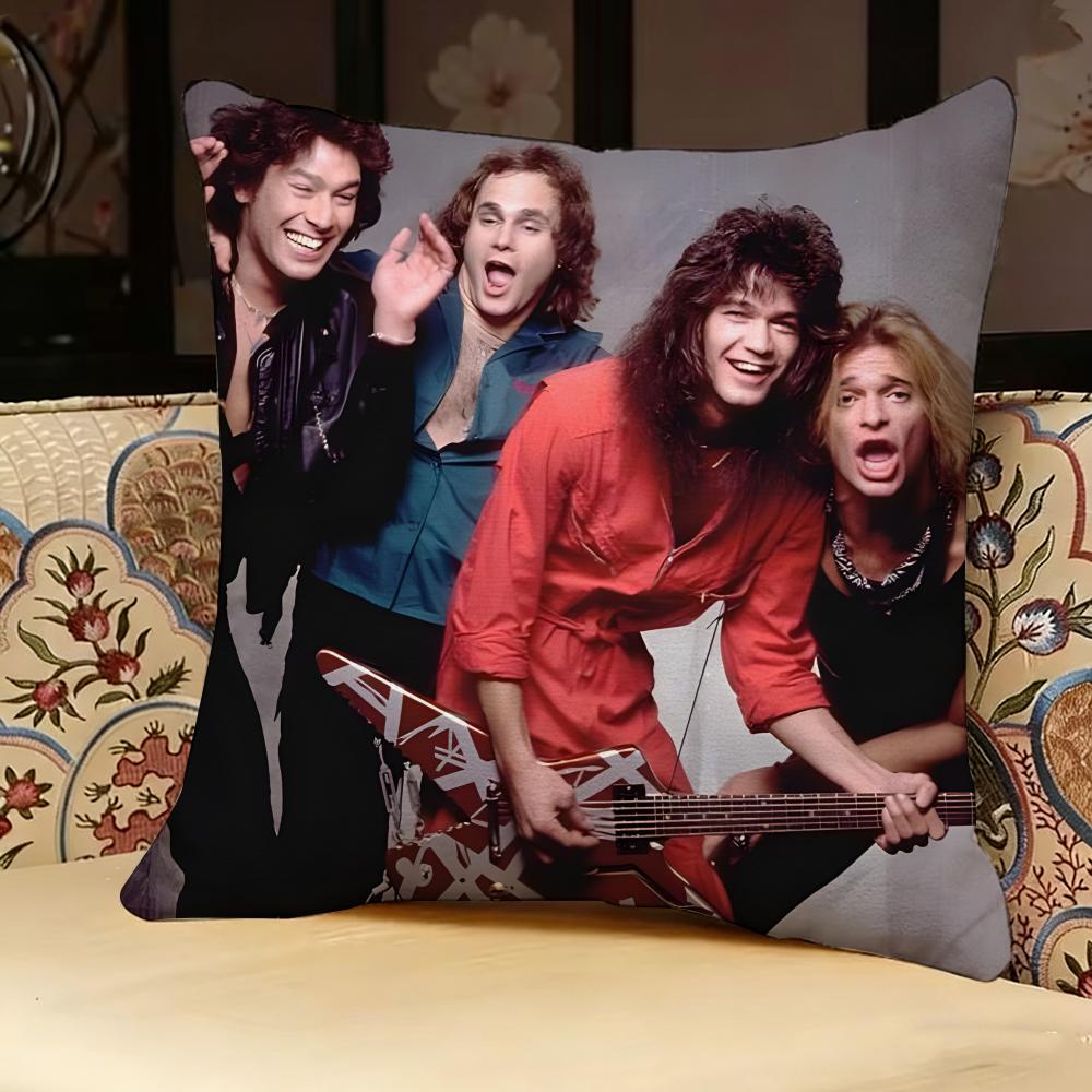 Van H-Halen Rock Band Pillow Case Pillowcase, Double-sided Printed, Sofa Cushion, Bedroom Headboard Pillow
