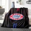 FC Bayern München Logo Decke Strapazierfähiger Komfort Perfekt für Bett Wohnzimmer Sofa Vier Jahreszeiten Universell Modern Bestes Weihnachtsgeschenk für Freunde Familie