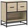VidaXL Table de chevet chêne sonoma 60x31x60 cm bois ingénierie métal, table d'appoint, armoire de lit, table d'appoint pour 848695