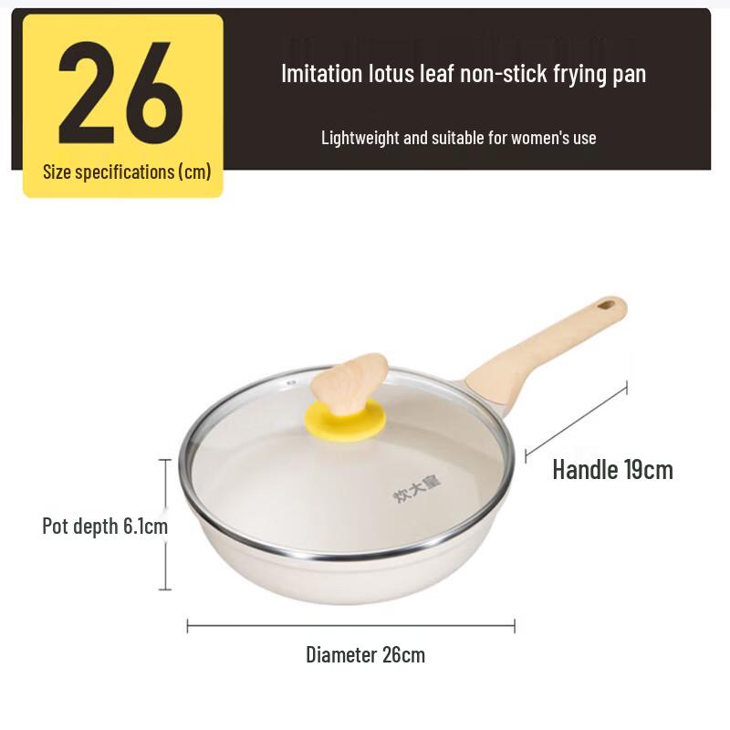 COOKER KING 26cm Non-Stick Deep Fry Pan with Lid