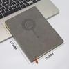 A5 Retro Leather Office Notepad with Pen Printing Travel Diary Business Men Notebook Students School Supplies Korean Stationery