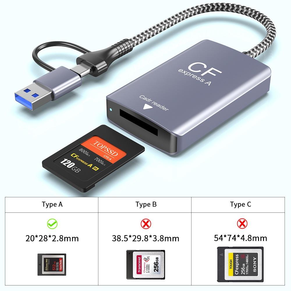 

CFexpress Type A SD Card Reader USB 3 2 Gen2 10 Гбит/с Высокоскоростной CFe Card Reader для камер