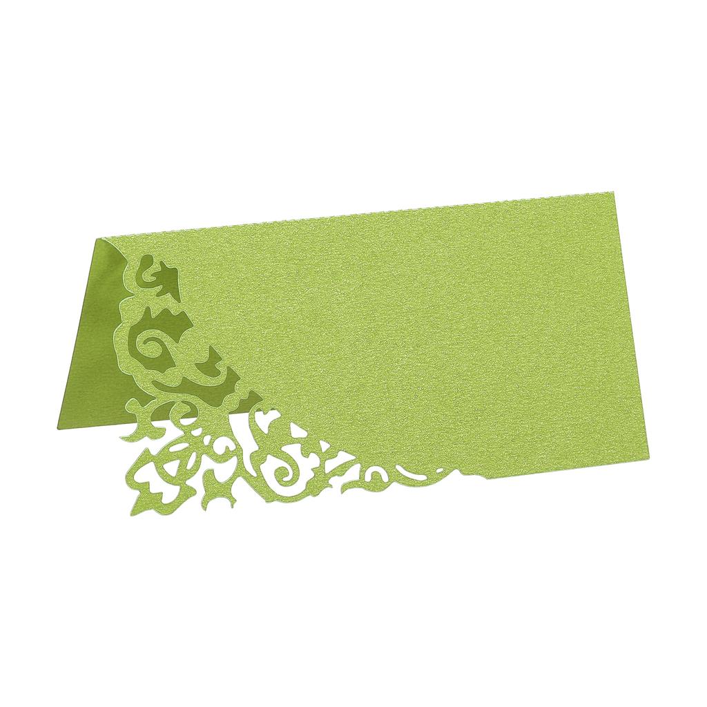 50pcs Table Name Place Cards 3.9 x 3.9" Favor Decor Hollow Design Seat Blank Card for Wedding Party Seating Place Cards
