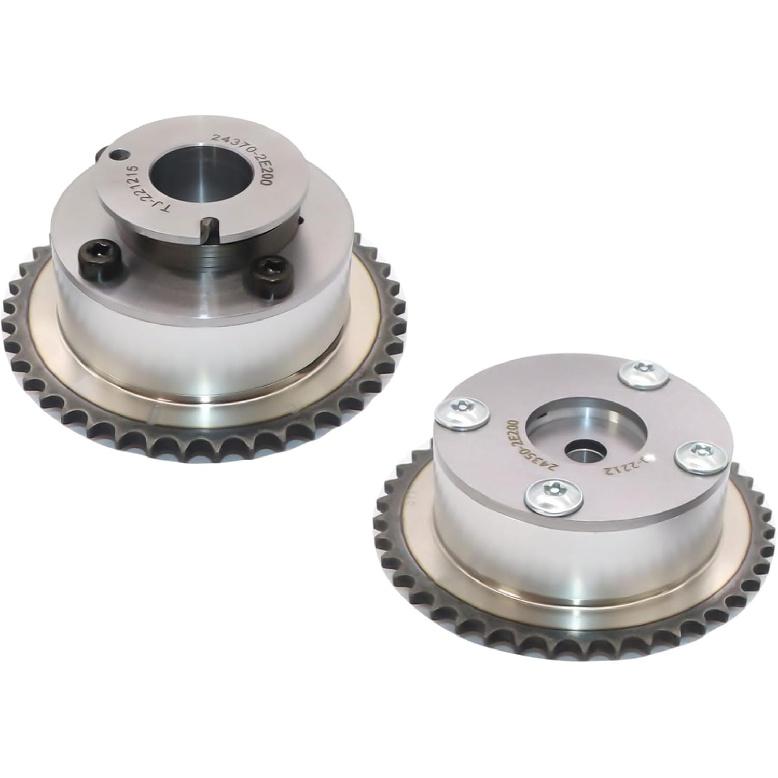 FZJDSD Intake & Exhaust Camshaft Phaser Adjuster Actuator CVVT Gear Compatible with Hyundai Elantra Tucson Sonata 2014-2021 Compatible with Kia Forte
