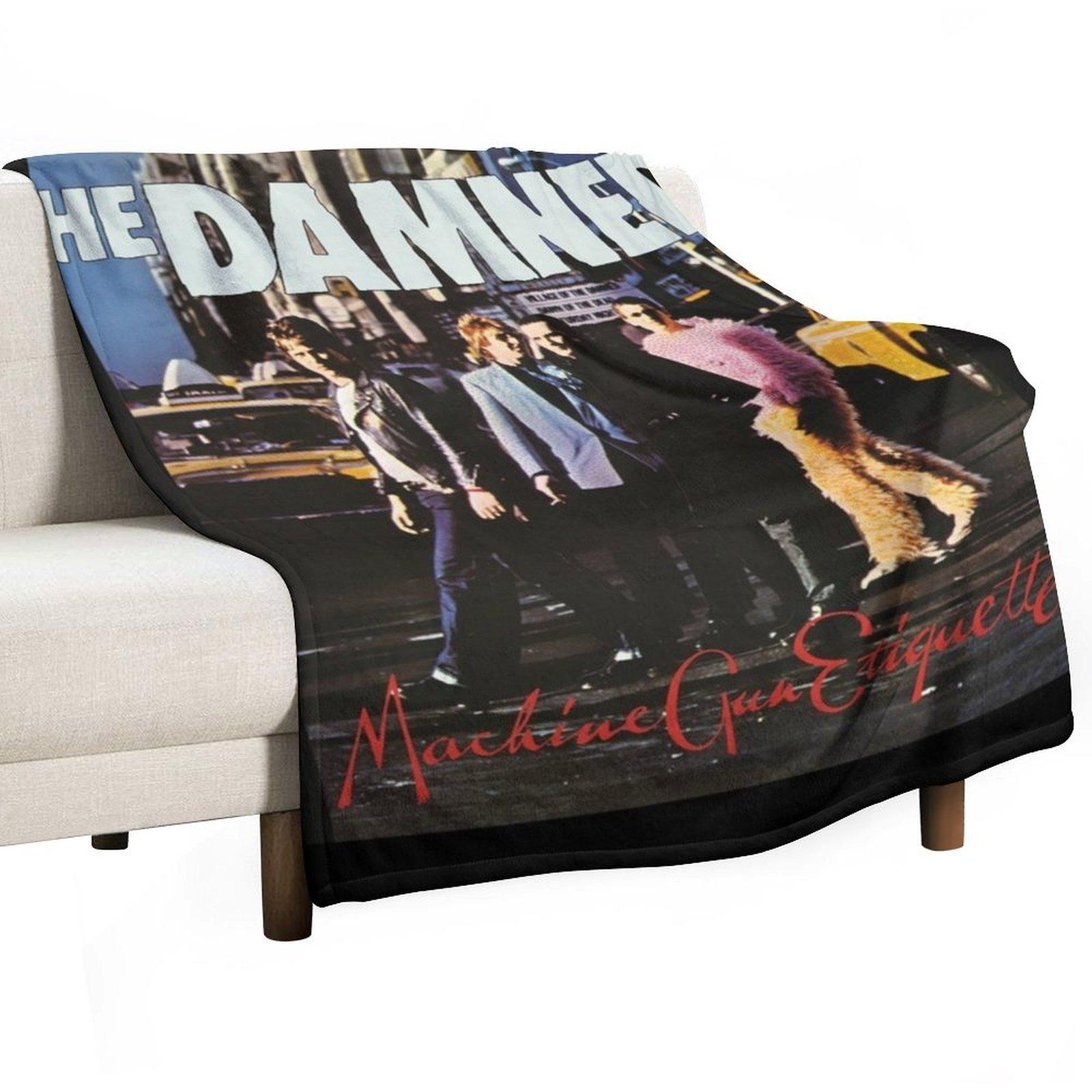 The Damned machine gun etiquette 2 Throw Blanket Hairys Decoratives Warm Large Blankets 30x40in