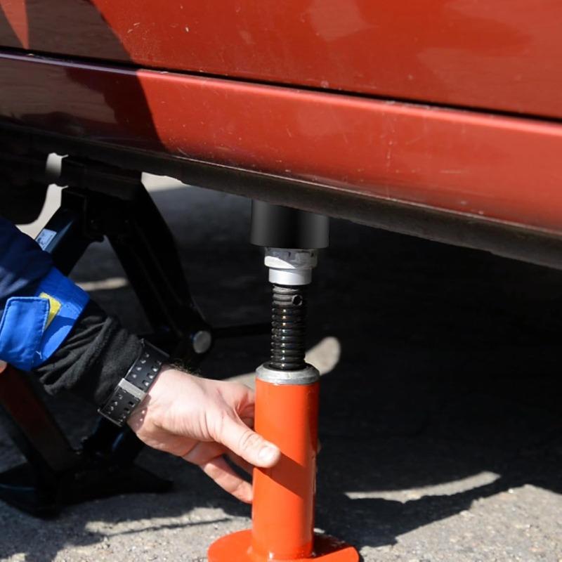 Universal Jack Rubber Support Pad Lifting Rubber Pads Durable Wear Resistant Car Slotted Rail Floor Socket Adapter