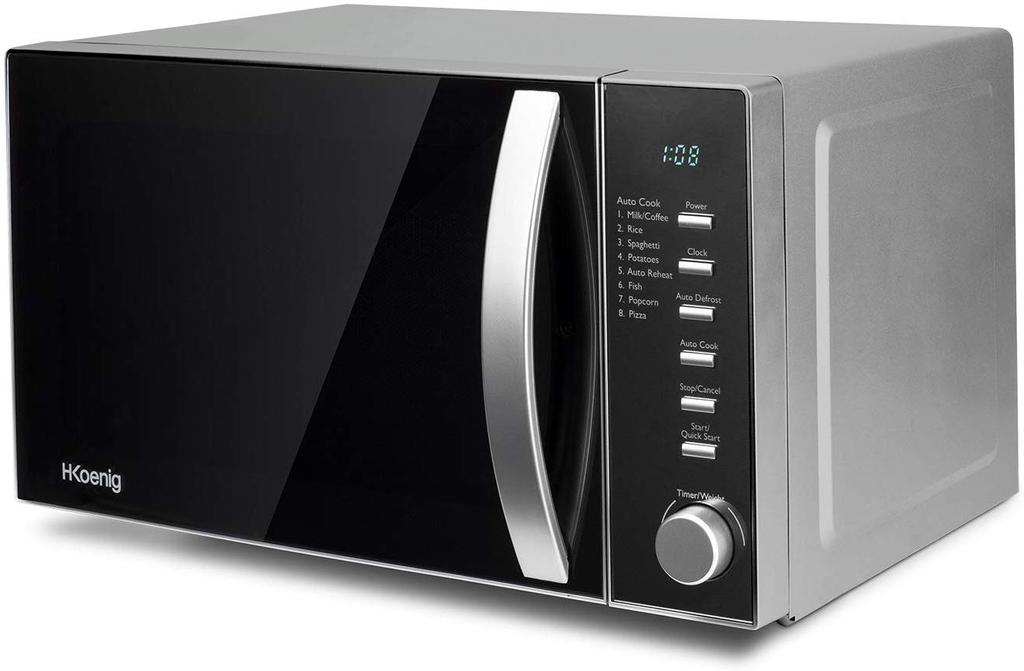 H.Koenig VIO2 Microwave Without Grill, 20L, 700W, Timer Up To 60min, LED Display, 5 Heating Power Levels, Express Mode and Defrost