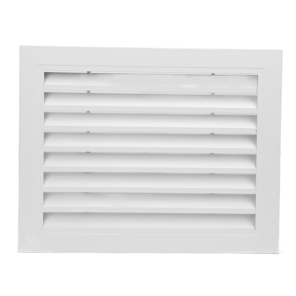 Fixed Return Air Louver Window Aluminum Alloy 400x300mm Air Conditioning Vent Cover for Bathroom Kitchen Wall Square