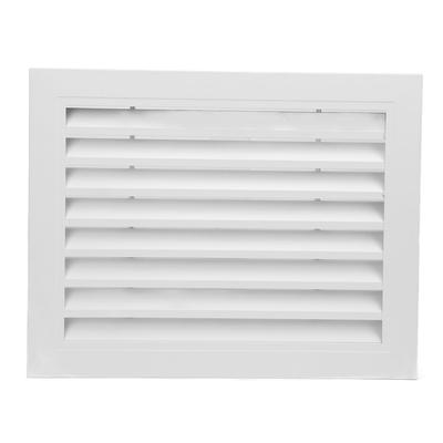 Pevná vratná vzduchová žaluzie Okno Hliníková slitina 400x300mm Kryt ventilačního otvoru klimatizace pro koupelnu Kuchyňská stěna Čtvercový