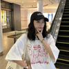 Short Sleeve T-Shirt Women's Loose Korean Version Student College Style Top Fashion Girlfriend Clothing Summer New Bottom Shirt Women's Clothing