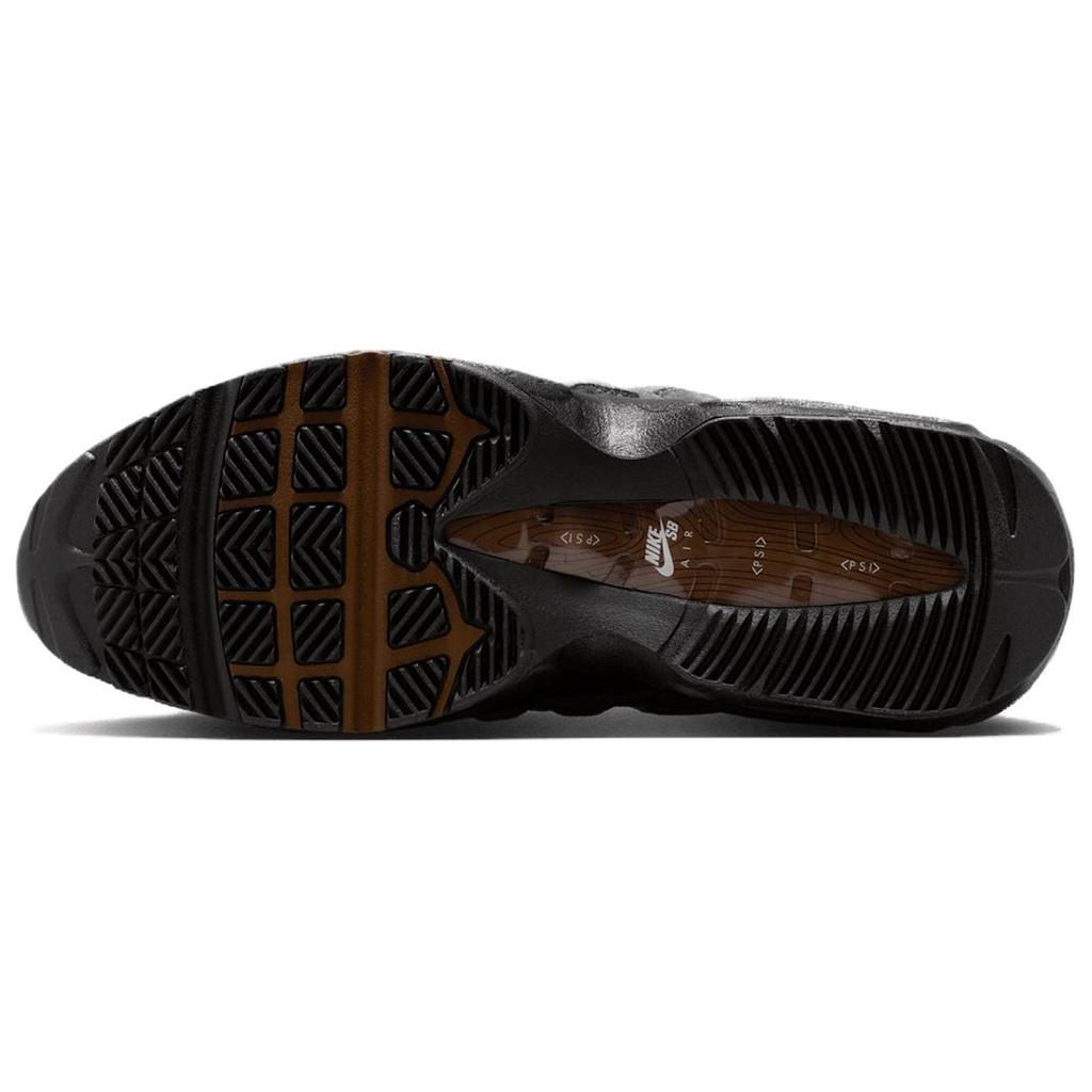 Nike Air Max 95 Wygodne i lekkie Odporne na ścieranie Niskie Buty do biegania Unisex Czarny Szary HF7545-002