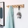 Appendiabiti da Parete Ganci da Stanza Chiavi Ingresso Supporti Portaoggetti Pratico Decorazione Nordico Bambù Porta Abiti Cappelli Accappatoio Schienale