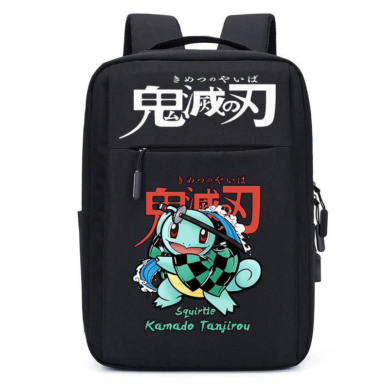Japan Cartoon Comics Demon Slayer USB Charging Backpack Large Capacity Student Casual Backpack 0004