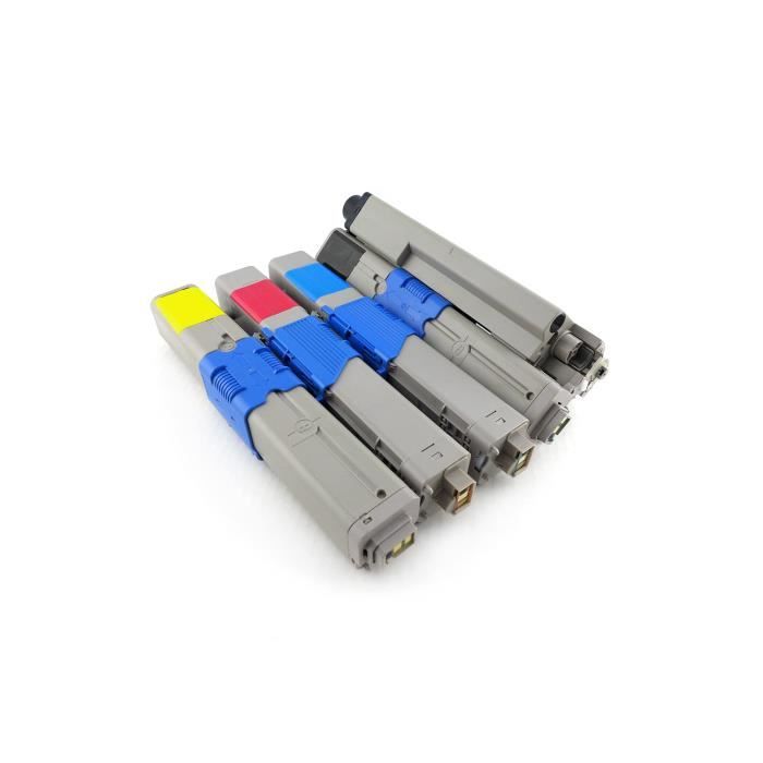 Green2Print - Toner Recyclé Pour OKI MC363DN MC363 - Noir - Rendement 6000 Pages - Pack De 4