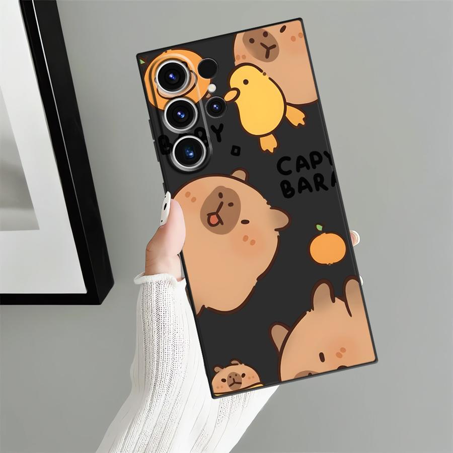 Cute Capybara Case for Samsung Galaxy S25 S26 S20 Ultra S10 S9 Note 20 8 9 10 S24 Plus S23 S21 FE Funda Phone Cover