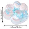 Cat Paw Squeezes Toy for Stress Relief, Sequined Cat Paw Squishy, Soft Hellgrün Color, Ideal for Adults and Children