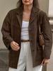 2025 Women's Casual Suede Jacket - New Autumn/Winter Fashion