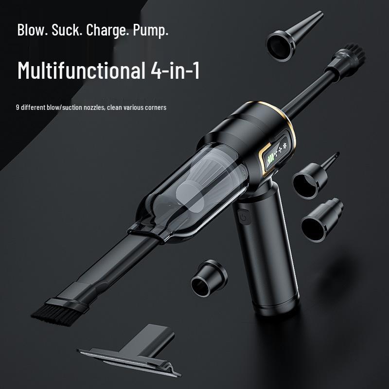 Handheld Brushless Motor Car Vacuum Cleaner with LCD Display, Suction, and Blower