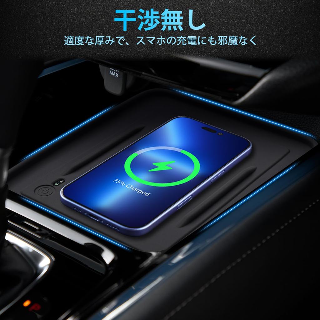Auto Spec Compatible with New Vezel RV Wireless Charging Center Console Charging Mat Silicone Interior Protects Storage Interior Accessories Honda's