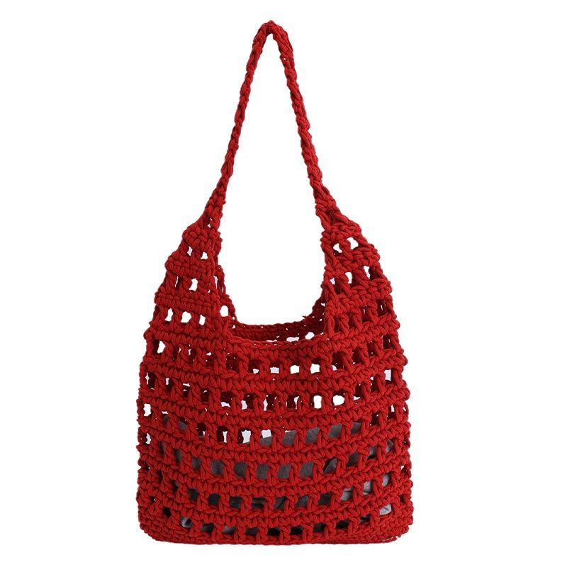 Summer versatile woven bags Summer fashion beach messenger bags Niche handmade shoulder straw bags