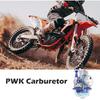 PWK 21Mm Carburetor, Universal Mortorcycle Racing With Blue Float Bowl Horn Cup Intake Manifold Fit For 2T 4T Engine Scooter Motorcycle ATV Quad Pit
