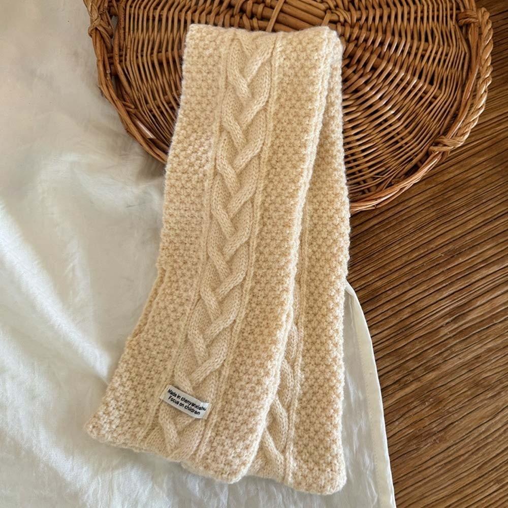 Trendy Children Knitted Scarf Elastic Winter Cross Muffler  for 2-8 Years Old