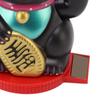 Plastic Rotatable Base Fortune Cat White & Gold & Black Car Dashboard Cat Ornament  Home Decoration