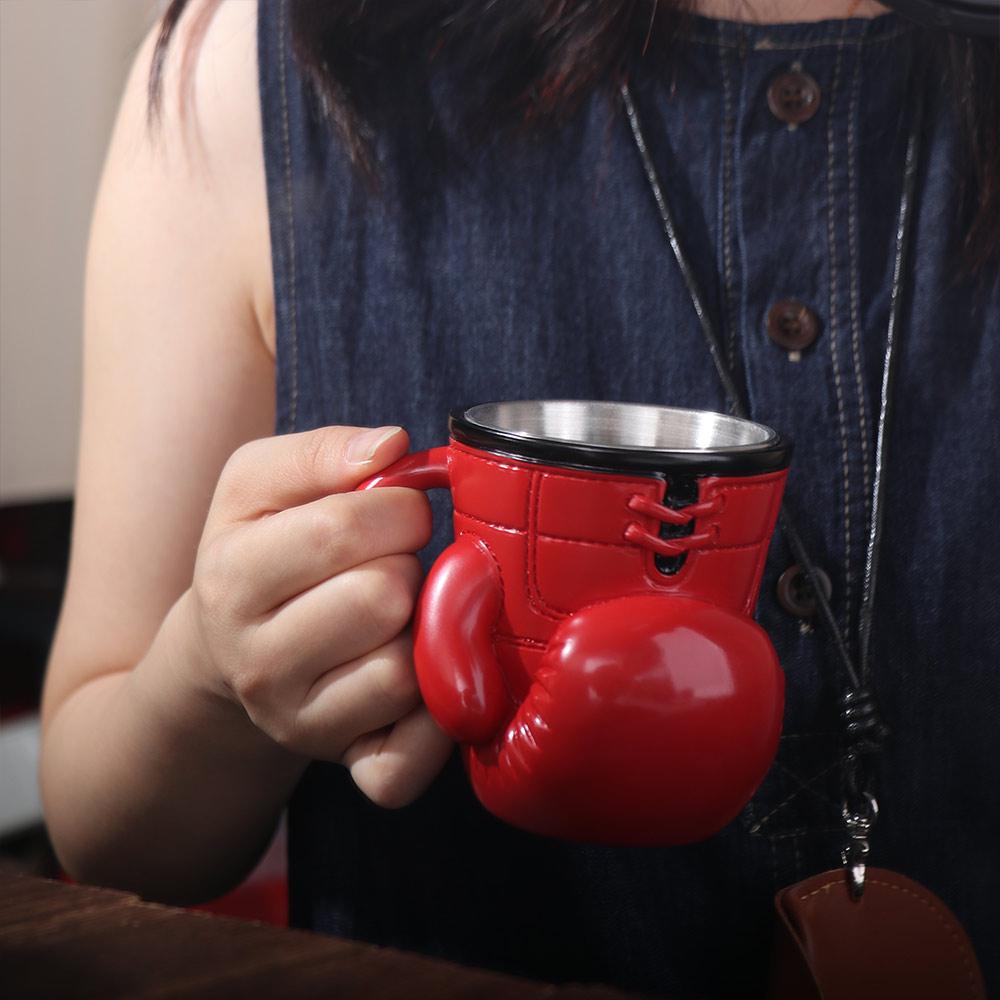 Resin Material Boxing Glove Mug Themed Design Sports Themed Mug Boxing Themed Tea Cup  Office