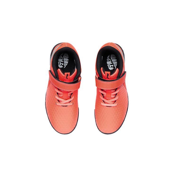 Li Ning Comfortable Breathable Casual Football Shoes Kids Sneakers Red Gray YKGR010-1