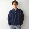 Polo da uomo a maniche lunghe Casual da lavoro Pullover Traspiranti Leggere Camicie da golf Vestibilità comoda Camicia a maniche lunghe con bottoni e colletto per uomo