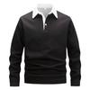 Polo Collar Hoodie Trendy Men's Hoodie Casual Versatile Pullovers & Long Sleeves Men’s Sweatshirts