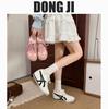 Increase the height of German training shoes for women 2025 new spring leather retro versatile flat white shoes casual sports Forrest Gump shoes