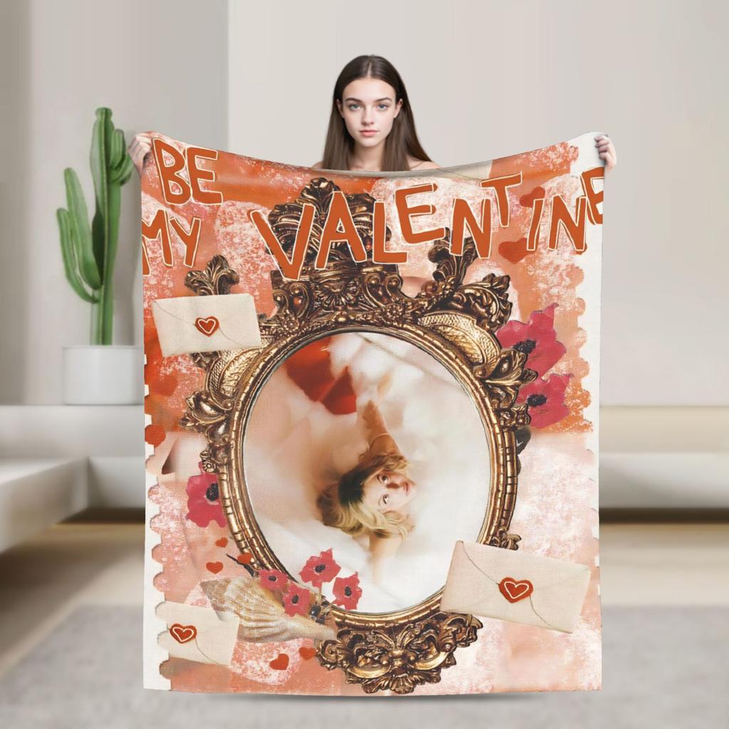 sydney sweeney Flannel Blanket  Super Soft Bedding Throws for Bedroom Picnic Novelty Bedspread Sofa Bed Cover