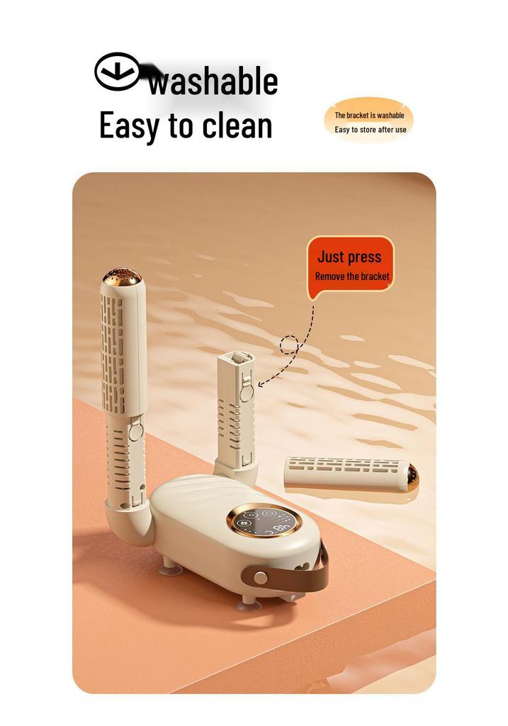 Portable Foldable Shoe Dryer with Timer - Deodorizing and Compact Shoe Warmer