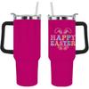 40 Oz Tumbler with Handle Happy Easter Tumbler with Lid and Straw Insulated Tumblers Stainless Steel Tumbler Funny Gift