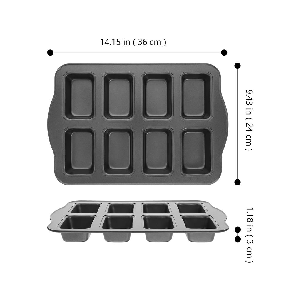 Cake Mold Bread Baking Pan Small Pans Biscuit Multi-grid Carbon Steel Mini Loaf Tins Affordable
