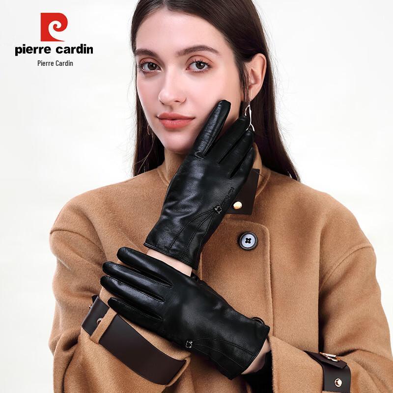 

Pierre Cardin Women s Goatskin Touchscreen Gloves XL
