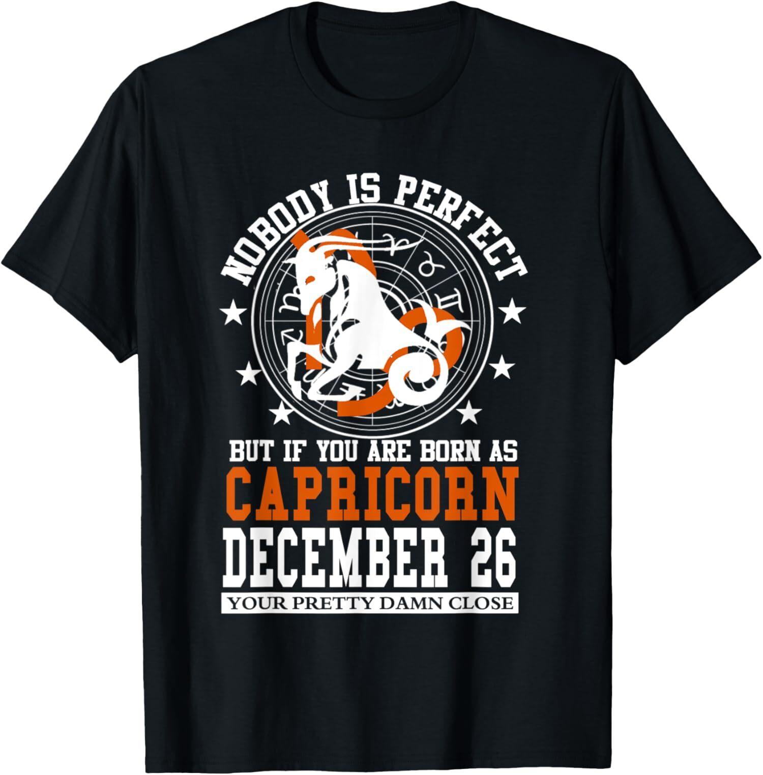 NEW LIMITED Capricorn December 26 Zodiac Astrology Star Horoscope Sign T-Shirt XXXXL