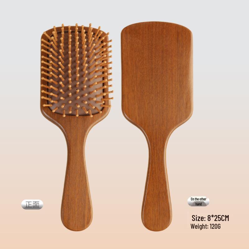 Sandelholz Meridian Massage Luftkissen Kamm Geschenkset - Massivholz Frisierkamm Souvenir