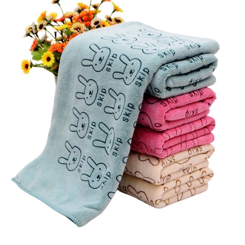 Absorbent Towel Bathroom Drying Washcloth Cute Rabbit Hand Face Towel